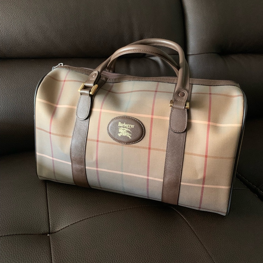 Vintage Burberry Boston bag